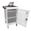 30 And 2 Bay Mobile School Charging Cart Station For Chromebook, Tablet And Laptop Computer With Power Strip Included - Antique White - Image 14