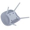 2 Piece Durable Single Chair With Mesh Hollow Out Design - Light Gray - Image 4