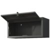Heavy Duty, Metal Wall Mounted Tool Storage Cabinet Steel Metal Garage Storage Cabinet - Black / Gray - Image 12