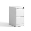 2 Drawer Vertical File Cabinet With Lock For A4 Legal / Letter Size - White - Image 4