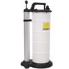 Manual Oil Extractor Pump 9L Capacity For Automotive Fluids - White / Black - Image 5
