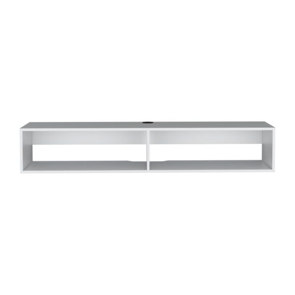 Moore - Floating TV Stand For Living Room With Modern Design - White