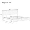 King Size Platform Bed With Sturdy Slats And No Box Spring - Espresso - Image 2