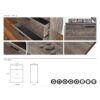 Oliver - Farmhouse Jumbo Chest With 4 Drawer Storage - Gray - Image 4