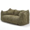 Comfortable Dual Beanbag Chair With High Resilience Foam Core For 2 People In - Olive Green - Image 18