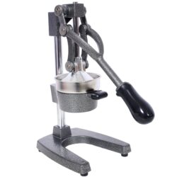 Heavy Duty Cast Iron Citrus Juicer, Extra Large Manual Hand Press - Gray