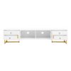 TV Stand, Entertainment Center TV Media Console Table, Modern TV Stand With Storage, TV Console Cabinet Furniture For Living Room - White - Image 10