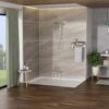 Multi Function Adjustable Hand Shower 8 Function Hand Shower, Plastic Construction - Brushed Nickel - Image 6