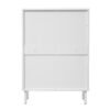 2 Door Shoe Rack, Rattan, Double Layer, Suitable For Living Room, Hallway - White - Image 12