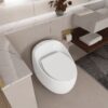Modern Egg Shape Toilet 1.28 Gpf Single Flush Ceramic - White - Image 16