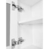 Multifunctional Tipping Bucket Shoe Cabinet With Storage Shelf & 6 Flip Drawers, Large Hall Tree With Tempered Glass Doors, Foyer Cabinet With 4 Hooks For Hallway - White - Image 15
