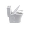 Elegant One Piece Toilet With Tornado Dual Flush, Siphonic S Trap 12", Soft Close Seat, Dual Flush, Ada Height, Glossy - Gloss White - Image 17