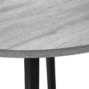 3 Piece Dining Table Set, Small, Drop Leaf, Contemporary & Modern - Gray - Image 9