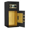Large Double Door Coin Operated Safe, Digital Security Safe With Fireproof And Waterproof Bag, 6.5 Cubic Feet Safe Box With Hidden Code Function For Home - Black - Image 11