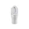 Elegant One Piece Toilet With Tornado Dual Flush, Siphonic S Trap 12", Soft Close Seat, Dual Flush, Ada Height, Glossy - Gloss White - Image 16