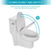 Modern Ceramic 1 Piece Toilet With Soft Closing Seat - White - Image 7