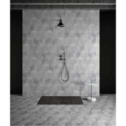 Hexagon Carrara Polished Marble Tile For Wall And Floor Stone (Set of 12) - Natural / Gray