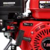 Gas Engine Powered Water Pump 3" Inlet & Outlet 7Hp 212Cc Epa Certified With Wheels And Handle - Black / Red - Image 11