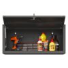 Heavy Duty, Metal Wall Mounted Tool Storage Cabinet Steel Metal Garage Storage Cabinet - Black / Gray - Image 5