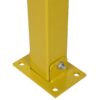 Square Parking Bollard Pole Barrier With Lock For Car Parking Protection And Home Garage Street Decor - Yellow - Image 6