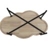 Cloud Coffee Table (Set of 2), Coffee Table, End Table With Tempered Changrainbow Glass For Living Room, Bedroom, Office, Balcony - Natural Wood - Image 11