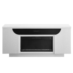 Alessia - Electric Fireplace With Multi Color LED And Flame Settings - White