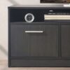 Holland - Contemporary TV Stand With 3 Soft Closing Doors - Dark Gray - Image 7