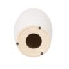 Glazed Ceramic Drum Stool Indoor / Outdoor Side Table Ceramic - White - Image 9