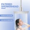 Square Rain Shower Head Ultra Thin 304 Stainless Steel Ceiling / Wall Mount Bath Fixture - Chrome - Image 8