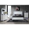 Adalid - King Bed With LED Lights And Tufted Design - White - Image 2