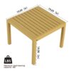 5 Piece Indoor / Outdoor Furniture Set 3 Seater Sofa, 2 Chairs And 2 Coffee Tables, Waterproof And Durable - Brick Yellow - Image 17