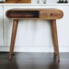 Writing Desk, Curved - Chestnut - Image 10