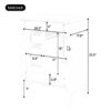Retro Bathroom Vanity With Sink, Soft Closing Cabinet & Drawers - White - Image 10