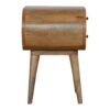 Circular Nightstand - Oak - Image 4