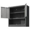 Metal Wall Mounted Tool Storage Cabinet With Locking Door, 1 Shelf, Metal - White - Image 11