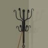 Coat Rack, Hall Tree, Free Standing, 8 Hooks, Entryway, Transitional - Black - Image 9