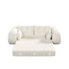 Human Dog Bed, Lazy Sofa Couch, Multifunctional Foldable Sofa Bed, 3 In 1 Teddy Fabric Sleeper Sofa Bed For Living Room Guest Bed, Playroom - Beige - Image 20