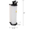 7L Pneumatic/Manual Oil Extractor Pump For Automotive Fluids - White / Black - Image 3