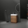 Modern Freestanding Bathroom Vanity With Single Undermount Sink And Double Drawers - Brown - Image 4