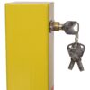Square Parking Bollard Pole Barrier With Lock For Car Parking Protection And Home Garage Street Decor - Yellow - Image 5