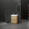 Modern Bathroom Vanities With Single Sink Combo - Oak - Image 2