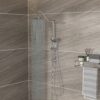 Chrome Round Dual Shower Heads Set With 10" Overhead And Hand Shower, Metal & Plastic Construction - Chrome - Image 2