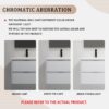 Modern Floating Bathroom Vanity With Dual Resin Sink, Soft Close Drawers - White - Image 13