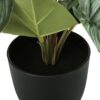 13" Tall, Artificial Plant, Epipremnum, Indoor, Faux, Fake, Table, Greenery, Potted, Decorative (Set of 2) - Green / Black - Image 2