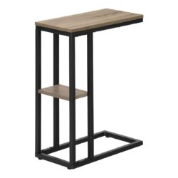 Accent Table, C - Shaped, Contemporary - Taupe