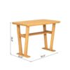 Farmhouse Solid Wood Dining Nook Set For 6, Space Saving High Top Corner Table With Bench & Chairs - Natural / White - Image 12