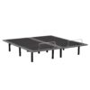 Split King Size Adjustable Bed Base With Wired Remote, Metal Frame - Black - Image 5