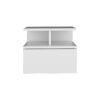 Flopini - Floating Nightstand With 1 Drawer, Compact Size - White - Image 2