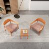 Furniture Set With Seat Cushions, Sturdy And Durable - Apricot Brow - Image 4