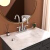 4" Centerset Bathroom Faucet With Pop Up Drain And Water Supply Lines - Brushed Nickel - Image 4